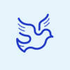 Simple illustration of a flying bird.