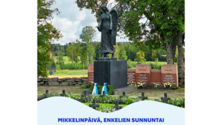 Enkelipatsas hautausmaalla.
