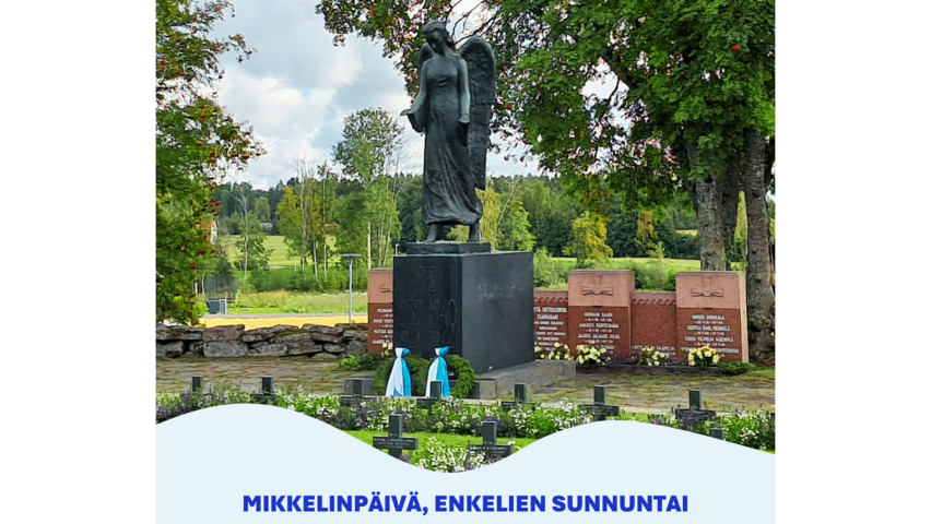 Enkelipatsas hautausmaalla.