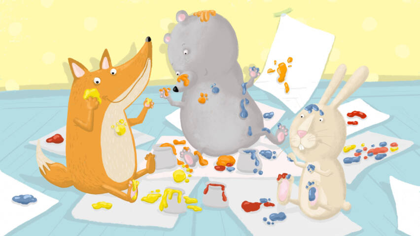Illustration by Marjo Nygård featuring animal characters.